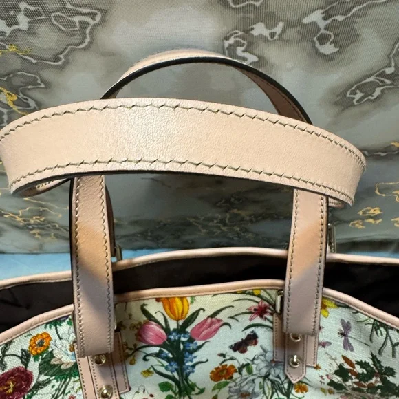 Gucci Canvas Flora Floral Jolicoeur Tote - Picture 4 of 5